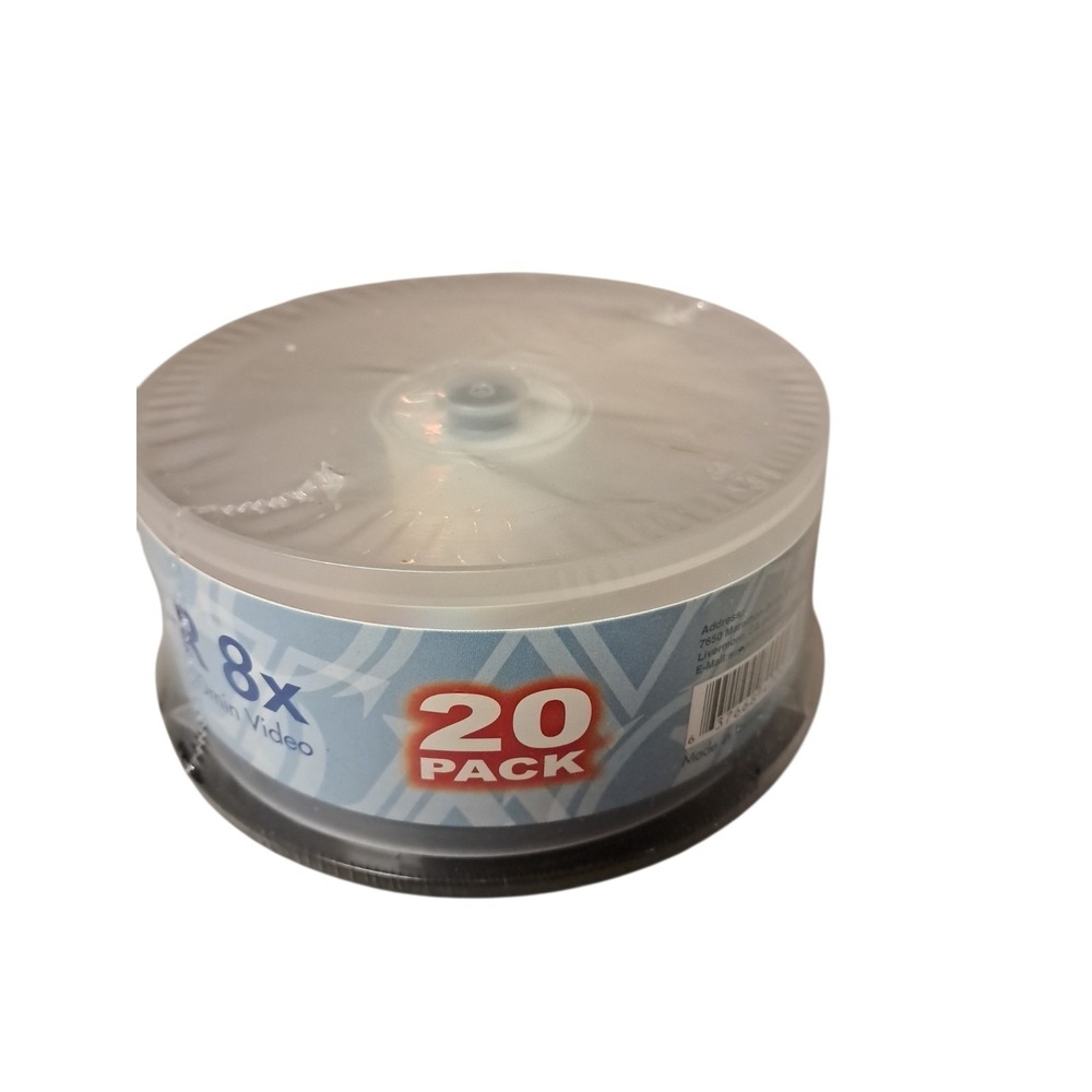 TEON DVD+R Blank Disc 20 Pack 8x 4.7GB Data /120Min Video Recording